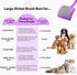 Dog Slicker Brush for Goldendoodles, Poodles & Long Haired Dogs - Long Pin Doodle Brush & Pet Comb Kit Removes Tangles