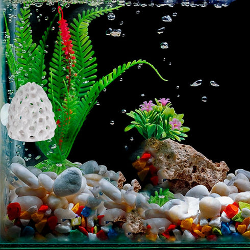 Tucnoeu Shrimp Dome Hide, Shrimp Tank Accessories, Shrimps Hides for Aquarium, Gray ABS Shrimps Cave with Suction Cup