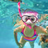 Kids Snorkeling Set, Children Mask Fin Snorkel Gear with Adjustable Flippers & Travel Bags