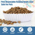 Hushee 300 Pcs PET Disposable Feeding Bowls Liner - Small Paper Bowls for Cat Food, 4 x 1.2 Inch for Small Dogs