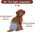Elegaperma 2Pcs Dog Diaper Suspenders, Adjustable Dog Suspenders Male & Dogs Suspender For Diapers Female, Heart