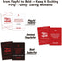 120 Valentines Gift for Couples, Gift for Him Sip & Spill Couples Card Game, Fun Dares & Conversation Cards with Metal