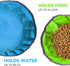LumoLeaf Collapsible Dog Travel Bowl - 2 Packs Large 68oz/80oz Lightweight Foldable Bowls for Pets with Zipper