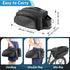 WOTOW 12L Waterproof Bike Rear Rack Bag - Reflective Bicycle Trunk Carrier with Water Bottle Holder, Shoulder Strap