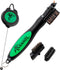 Frogger BrushPro Golf Club Cleaner with Ergonomic Grip, 2.5 ft. Retractable Cord, Sturdy Brush for Golfers