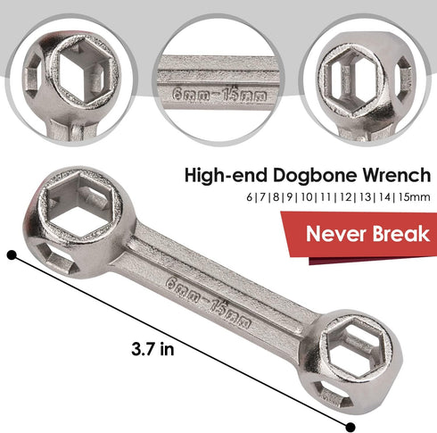 WOTOW 21 in 1 Bike Repair Tool Kit - Portable Mountain Bicycle Multitool with Hex Key Wrench & Tire Lever