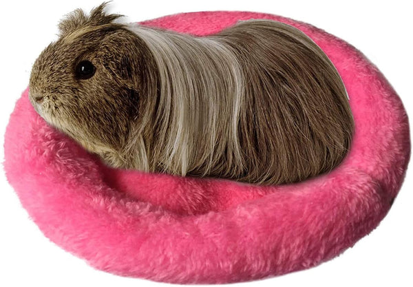 BWOGUE Round Velvet Hamster Bed, Warm Sleep Mat Pad for Hamster, Hedgehog, Squirrel, Guinea Pig