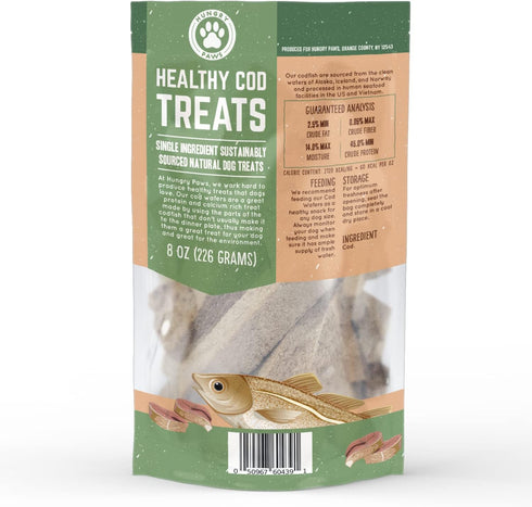 Cod Fish Wafer Dog Training Treats, Single Ingredient Omega-3 Rich Snack for Healthy Active Lifestyle
