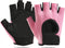 IZUS Anti-Slip Fingerless Workout Gloves for Women Gym/Exercise/Fitness/Training/Cycling with Excellent Grip/Cushion-Pads