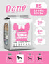 Female-40PCS, Dono Dog Diapers Disposable Female Dog Period Diaper for Heat with Wetness Indicator, Super Absorbent