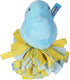 Peeps for Pets Plush Chick Dog Toy - Blue and Yellow Fleece Bottom, Small Plush with Squeaker for Pets