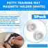 (4-Pack) Potty Training Pad Magnetic Holder Compatible with Any Size of Puppy Pee Pads Perfect for Leg-Lifting Marking