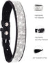 Dog Collar for Small Medium Large Dogs, Bling Girl Dog Collars, Pink Rhinestone Puppy Collars, L, Black