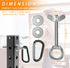 5/8" 1" J Bryant Heavy Duty Rack Anchor Stainless Steel Resistance Band Pegs with Large Carabiner for & Power Rack