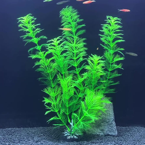Artificial Aquarium Plants, 10PCS Realistic Plastic Fake Plants for Fish Tank Decoration