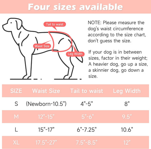 (4 Pack+1 Washable Female Dog Diapers Suspenders), Reusable Female Girl Doggy Doggie Puppy Wraps Panties Belly Band