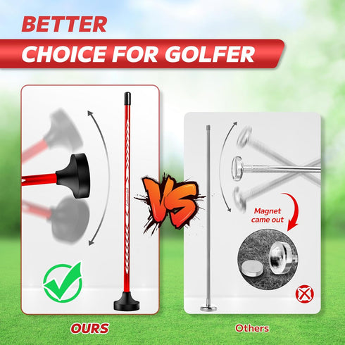 10" CRAFTSMAN GOLF Club Face Magnet Alignment Tool for Aiming, Golf Magnetic Alignment Sticks Rods for Golf Training