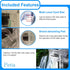 Quiet Hang on Aquarium Filter for Betta, Slim HOB Fish Tank Filter for 3-10 Gal Aquascaping with 1 Pre-Filter Sponge