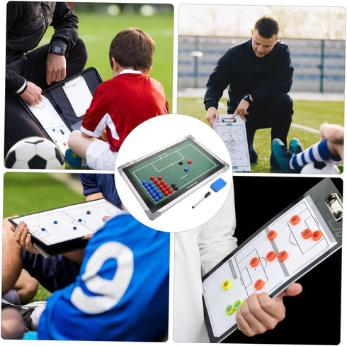 Ciieeo Soccer Training Board Aluminum Alloy Sports Ball Training Board for Football Match Strategy Planning