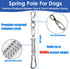 Outdoor Dog Bungee Tug Toy - Spring Pole Rope Tether for Aggressive Chewers, Interactive Solo Play for Large Dogs