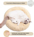 Nisrada Cat Beds for Indoor Cats, 20 Inch Dog Bed for Small Medium Large Dogs, Washable Round Pet Bed for Puppy and