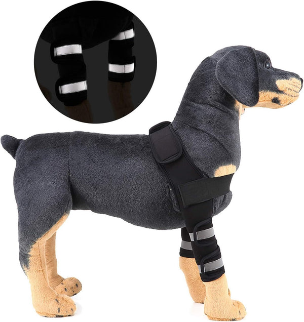 SELMAI Reflective Dog Shoulder Brace, Front Leg Brace for Canine Elbow Support, Joint Wrap for Arthritis