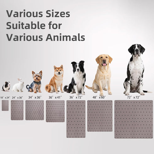 8 Packs 18" 24- PUPTECK Washable Pee Pads for Dogs - Waterproof Reusable Puppy Potty Training Pads Whelping Mat x Fast