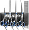 Dog Grooming Scissors Kit with Safety Round Tips, GLADOG Professional 6 in