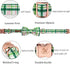 Elegant little tail Dog Collar with Bow - Pink with Green Plaid Boy or Girl Dog Collar Cute Bowtie Pet Collar Adjustable Dog Collar for X-Small Puppy and Cat