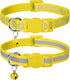 Taglory Reflective Cat Collar Breakaway with Bells, 2 Pack, Adjustable 7.5-12.5 Inch, Yellow