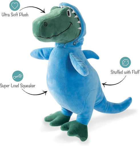 Fringe Studio Dog Plush Pet Toy, Feelin’ Jawsome! (289626), Medium, Multicolor, with Squeaker for All Breed Sizes