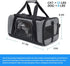 TSA Approved Pet Carrier for Small Cats Dogs - Travel Bag with 5 Mesh Windows, 3 Entrances, and Locking Safety Zippers