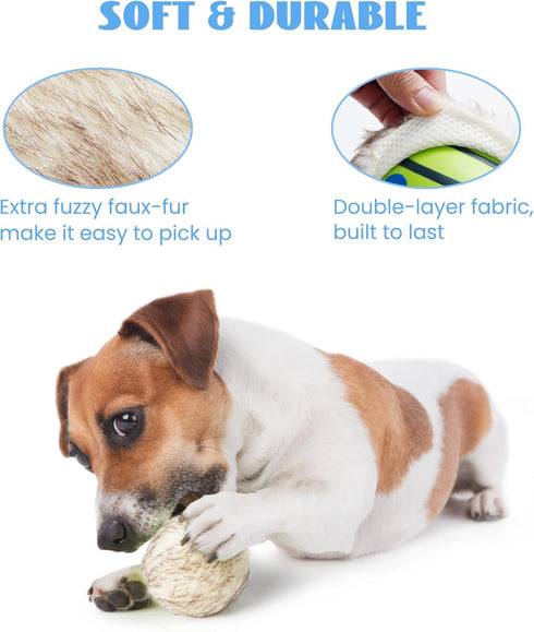 Nocciola Wobble Giggle Ball for Dogs, Interactive Squeaky Ball Toy for Small Medium Large Dogs, Fun Giggle Sounds