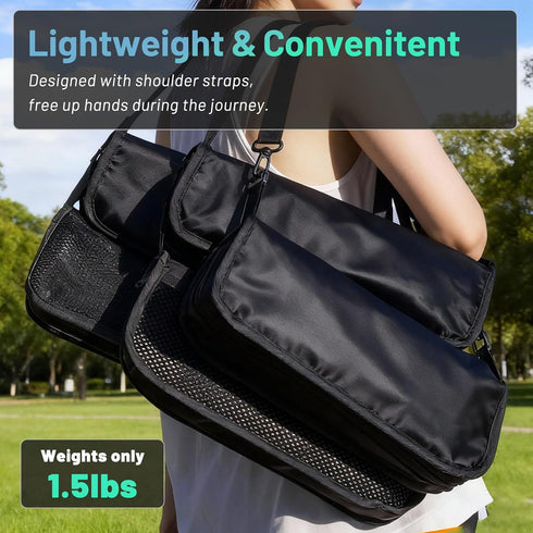 120 Portable Folding Stool Pocket Chair with Shoulder Strap, Weight Capacity kg, use for Camping Hiking Fishing