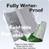 HQ4US 4LEGS Seamless, Dog Grass Pad with Tray Foldable Dog Litter Box High Walls, Odor Free Artificial Grass for Dogs