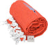 Thunderbird Heavyweight Yoga Blanket or Throw - Tangerine Orange, Made for Yoga! Vibrant Color!