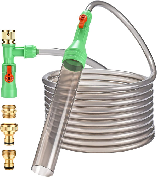 ZZM Fish Tank Cleaning Tools, Aquarium Water Changer Kit, Siphon Vacuum Gravel Cleaner