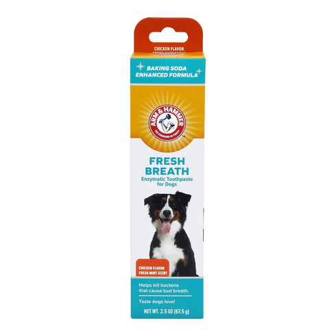 Arm & Hammer for Pets Dental Enzymatic Toothpaste, 2.5 Ounce, Chicken Flavor, Safe for All Dogs