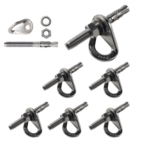 YZTONGPAO 304 Stainless Steel Climbing Bolt Kit, Heavy-Duty Climbing Holds Hanger 1/2"-for Outdoor