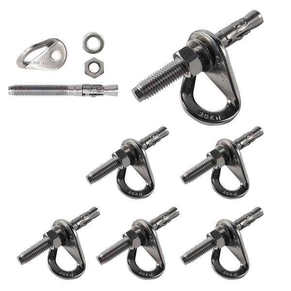 YZTONGPAO 304 Stainless Steel Climbing Bolt Kit, Heavy-Duty Climbing Holds Hanger 1/2"-for Outdoor