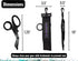 Stainless Steel Dive Scissors/Shears with Sheath and Swivel Clip for Fishing and Hunting