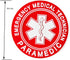 Red PVC EMT Patch, Paramedic Emergency Medical Technician Tactical Applique Attachment for Hat, Bags, Jackets