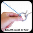 Hook and Ring Swing DIY Kit, Stainless Steel Hardware and Nylon String Ring Toss Game for Indoor Outdoor Fun