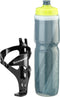 Schwinn Reflective Insulated Water Bottle and Holder Combo - Holds 26 Oz, BPA-Free Squeeze Sport Bottle