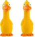 CHIWAVA 2 Pack 7.9 Inch Squeak Latex Dog Toy, Yellow Duck Interactive Play for Small and Medium Dogs