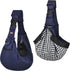 CUBY Dog and Cat Sling Carrier - Hands Free Adjustable Small Pet Sling - Soft Pouch and Tote Design - Suitable