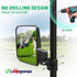 No Drilling Universal Golf Cart Side Mirrors, Fit EZGO, Club Car, Yamaha, ICON, Star, Zone - Large HD Folding Mirrors