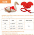 Duck Walking Harness and Leash Chicken Duck Outdoor Training Rope Adjustable Rope for Pet Poultry Hen Cock (S, Red)