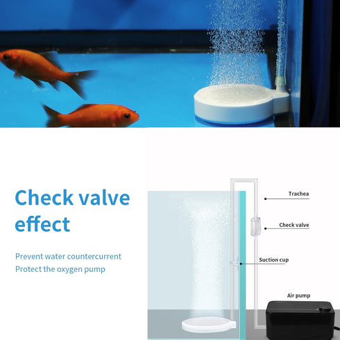 UPETTOOLS Air Stone for Aquarium, 1.97 Inch Fish Tank Bubbler, Ultra Quiet Nano Bubble Diffuser for 5 to 30 Gallon