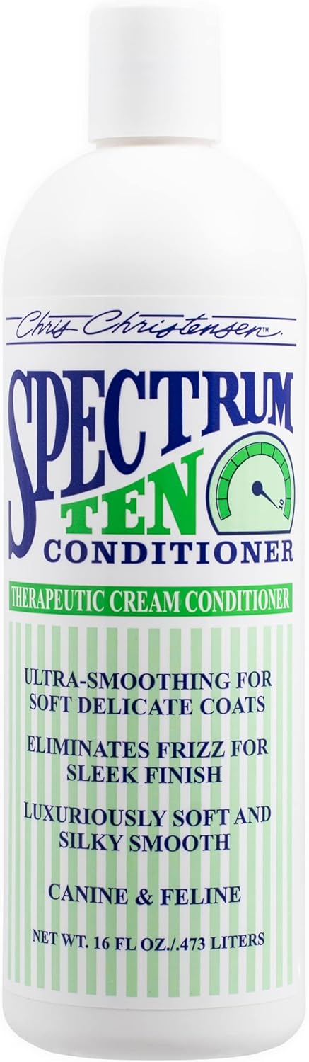 Chris Christensen Spectrum Ten Dog Conditioner, Groom Like a Professional, Gentle Cleansing,